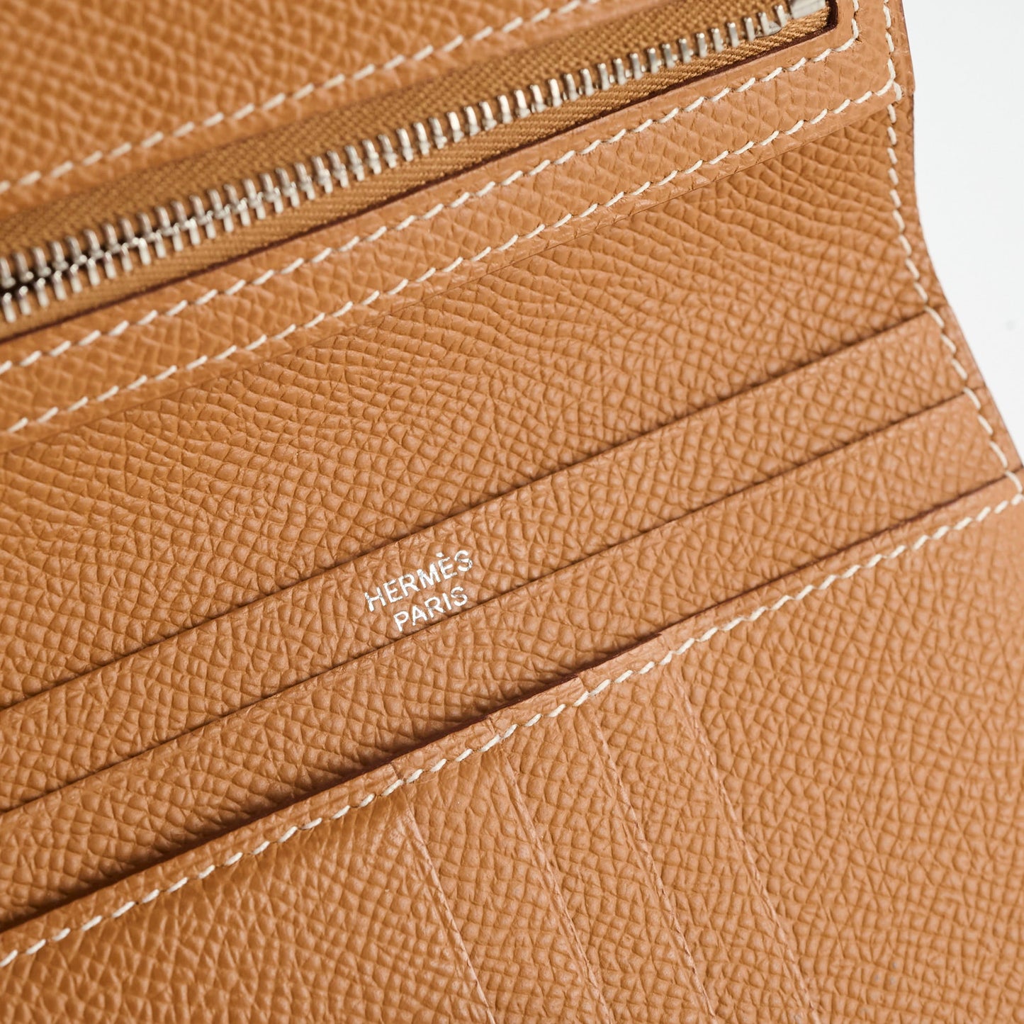 Hermes Mini Bearn Wallet Gold Epsom PHW
