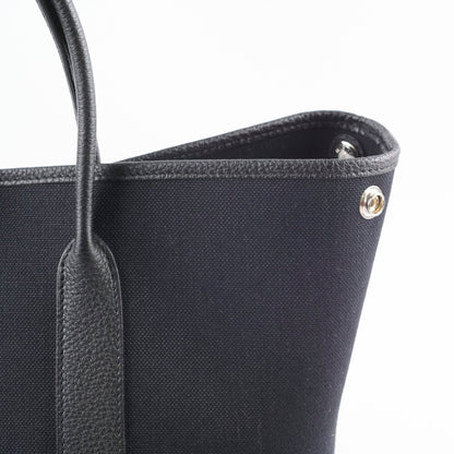 Hermes Garden Party 30 Black Canvas Y Stamp