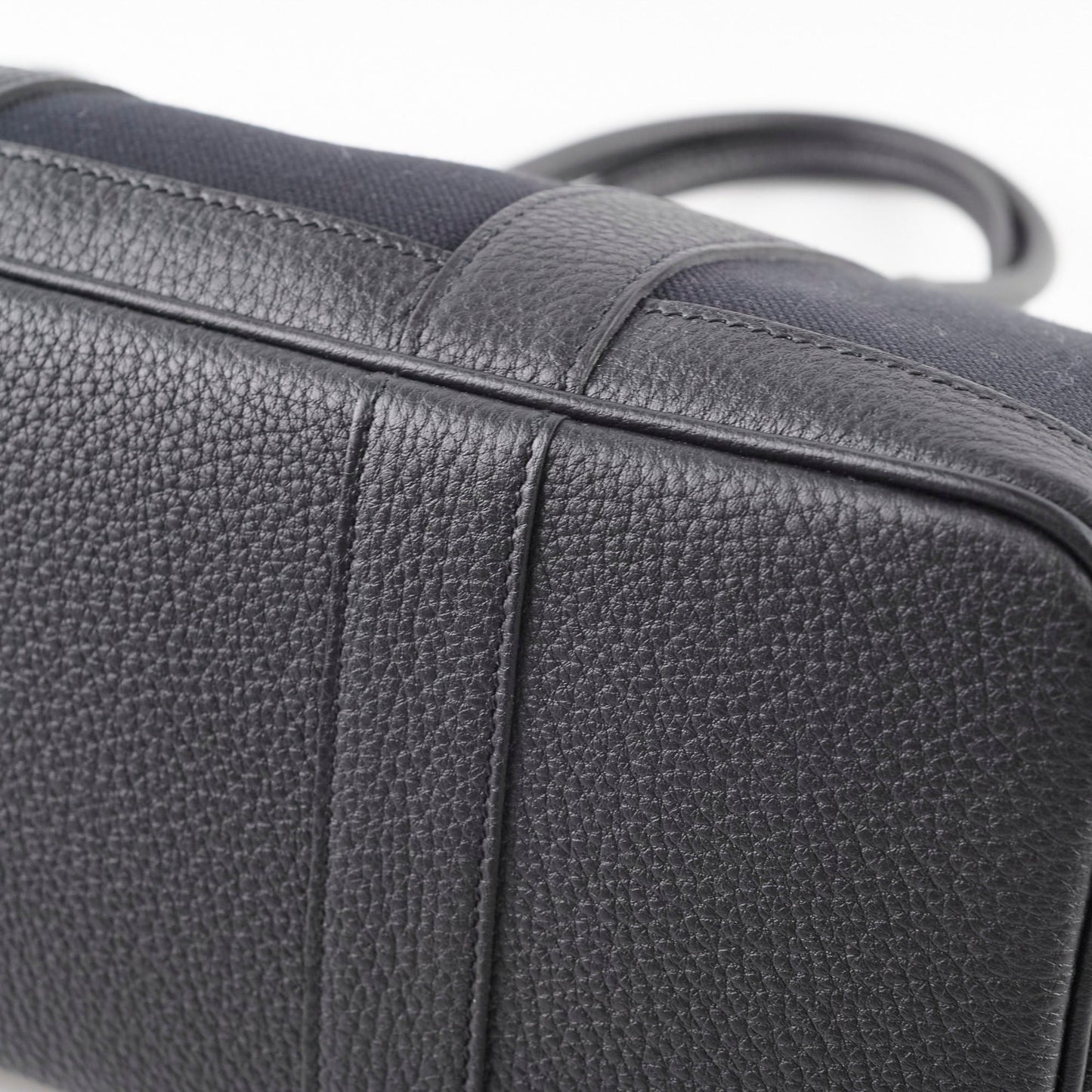 Hermes Garden Party 30 Black Canvas Y Stamp