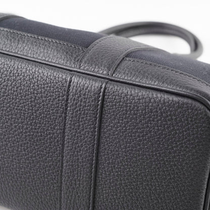 Hermes Garden Party 30 Black Canvas Y Stamp