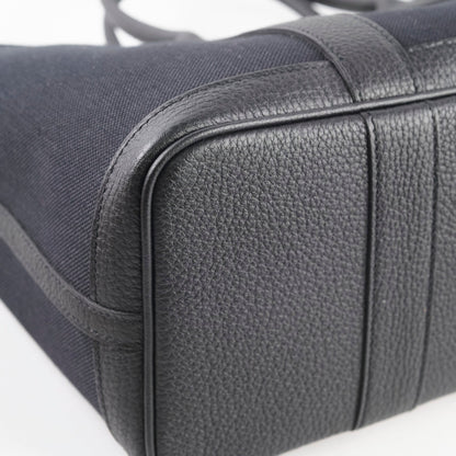 Hermes Garden Party 30 Black Canvas Y Stamp