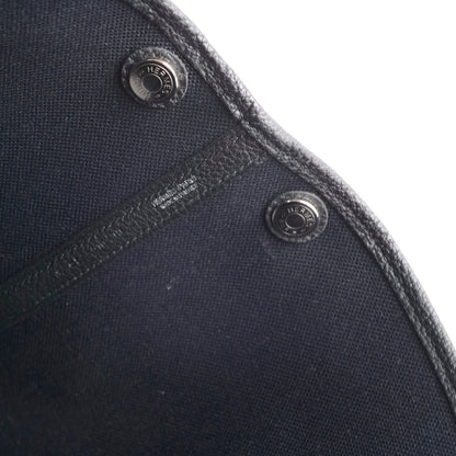 Hermes Garden Party 30 Black Canvas Y Stamp
