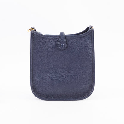 Hermes mini evelyn TPM Blue Nuit/Blue Indigo - Z stamp