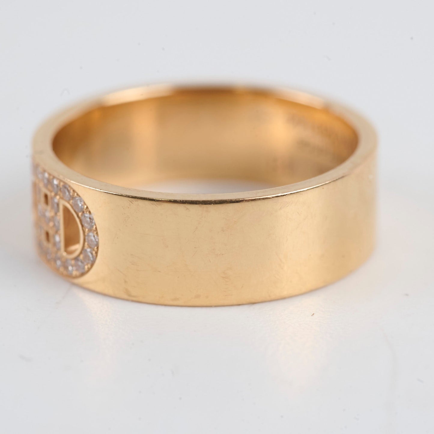 Hermes H Chaine d'Ancre Diamond Rose Gold Size 48 Ring
