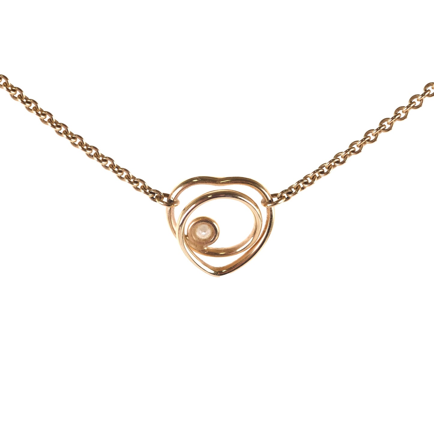 Hermes Collier TPM Vertige Coeur ST Very Small Model Necklace