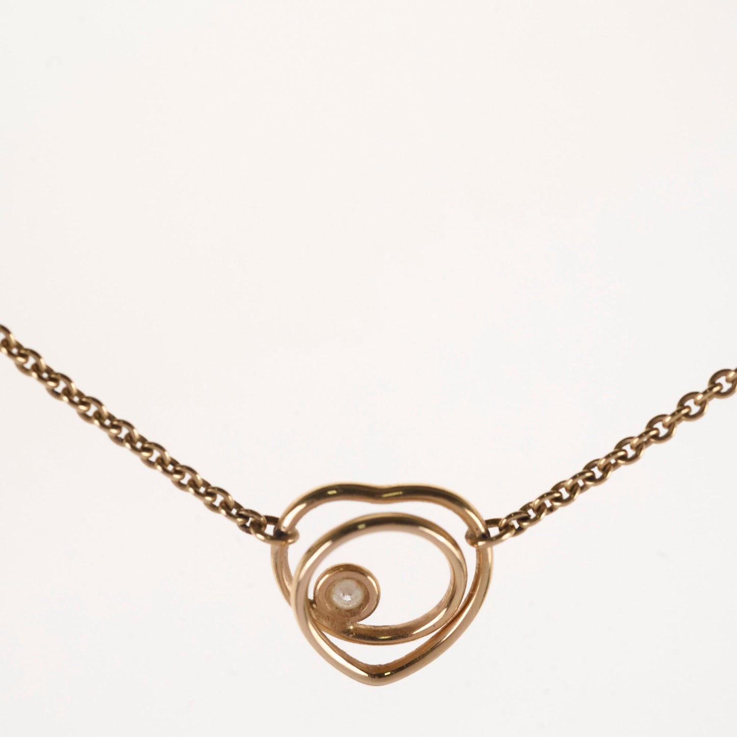 Hermes Collier TPM Vertige Coeur ST Very Small Model Necklace