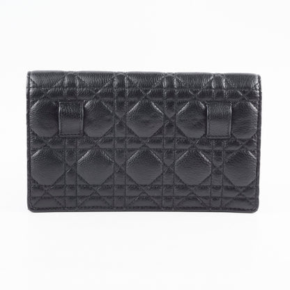 Dior Caro Black Belt Pouch with Chain