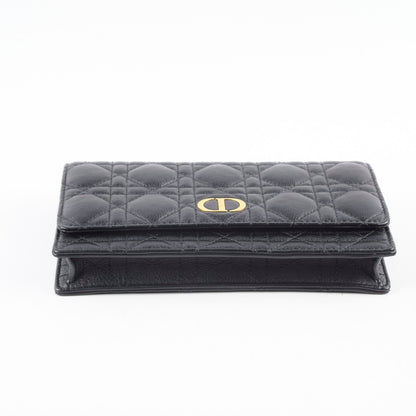 Dior Caro Black Belt Pouch with Chain
