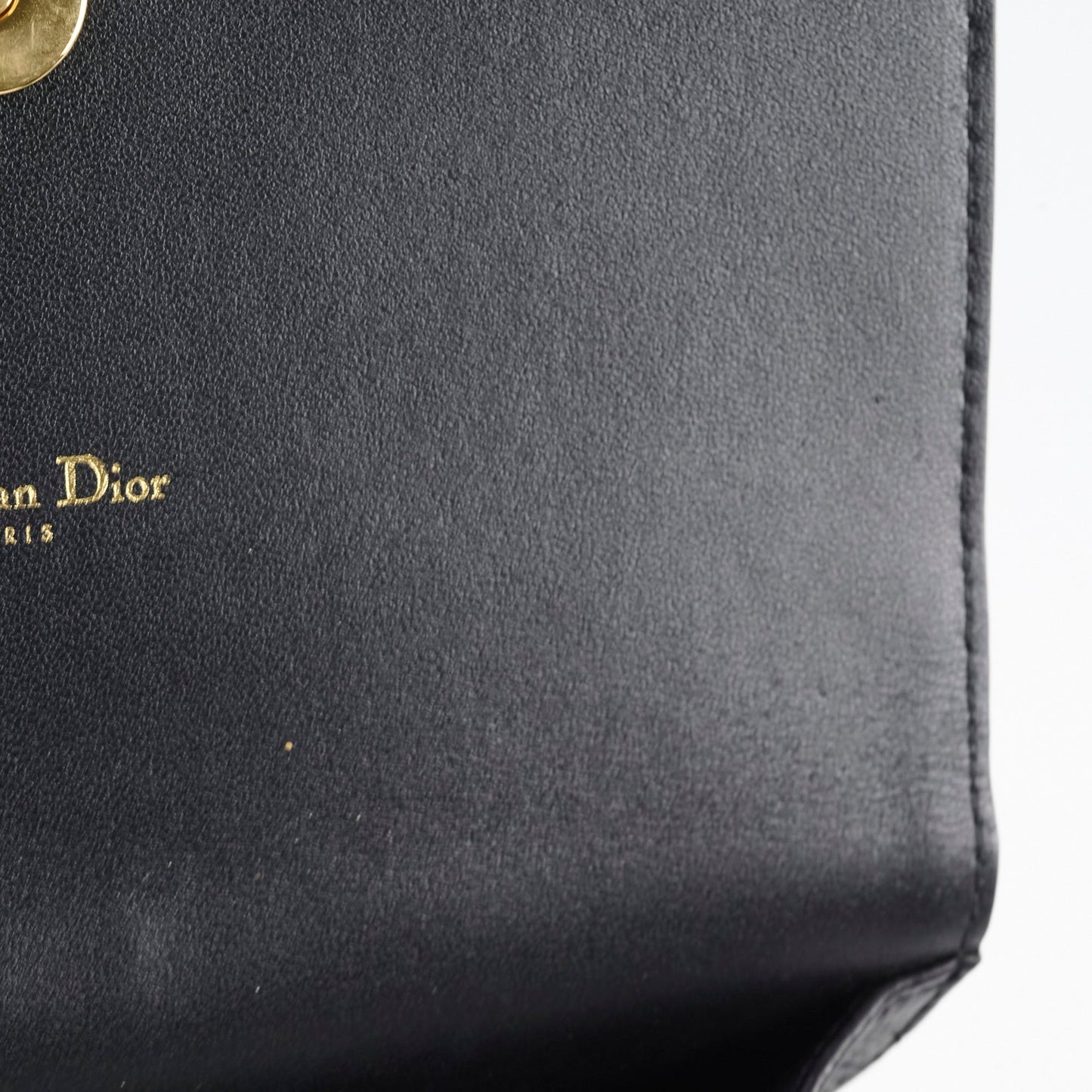 Dior Caro Black Belt Pouch with Chain