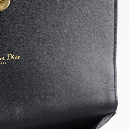 Dior Caro Black Belt Pouch with Chain