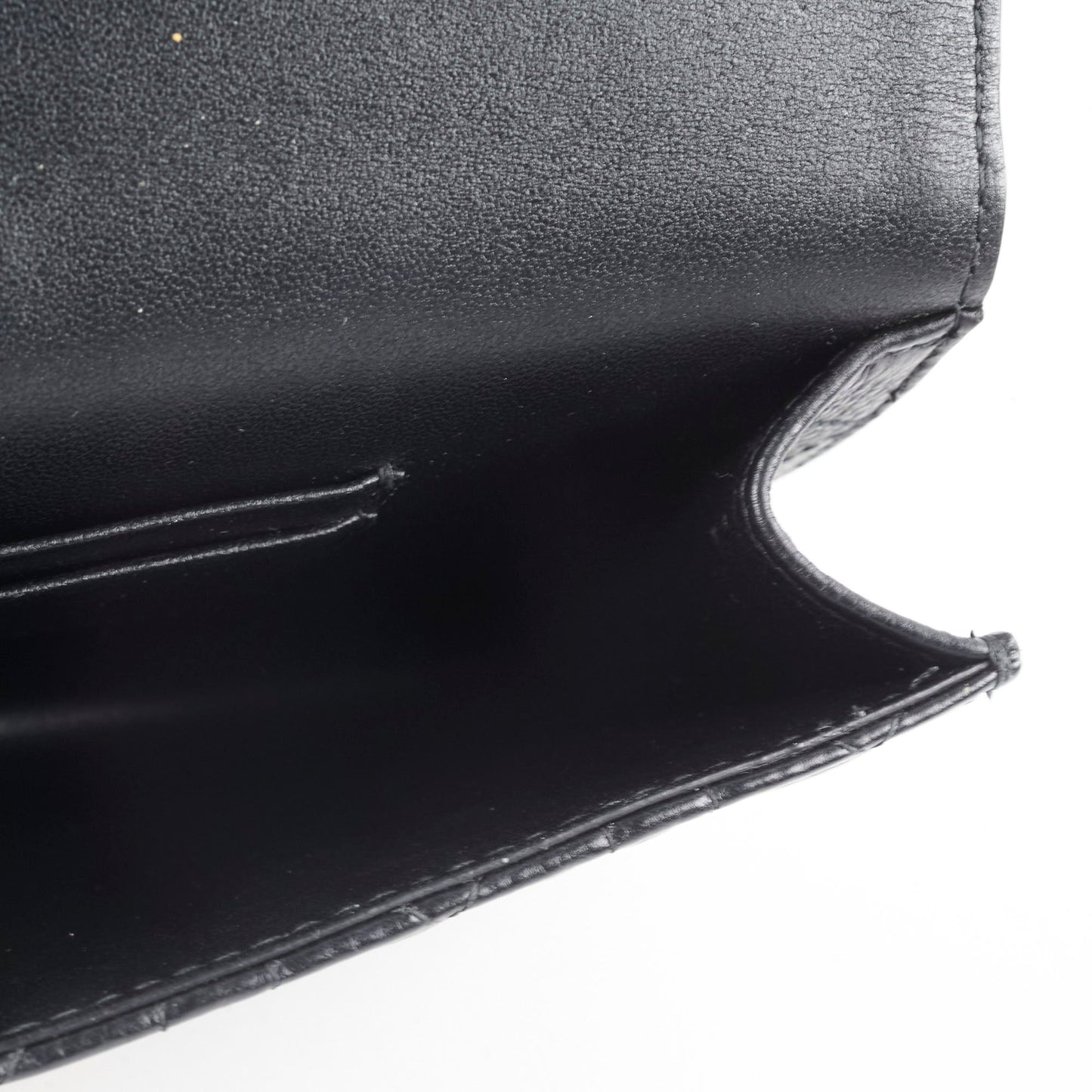 Dior Caro Black Belt Pouch with Chain