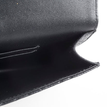 Dior Caro Black Belt Pouch with Chain