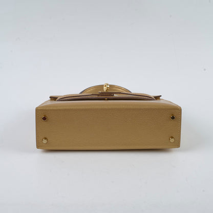 Hermes Mini Kelly Doré Chevre Chamkilight 2024