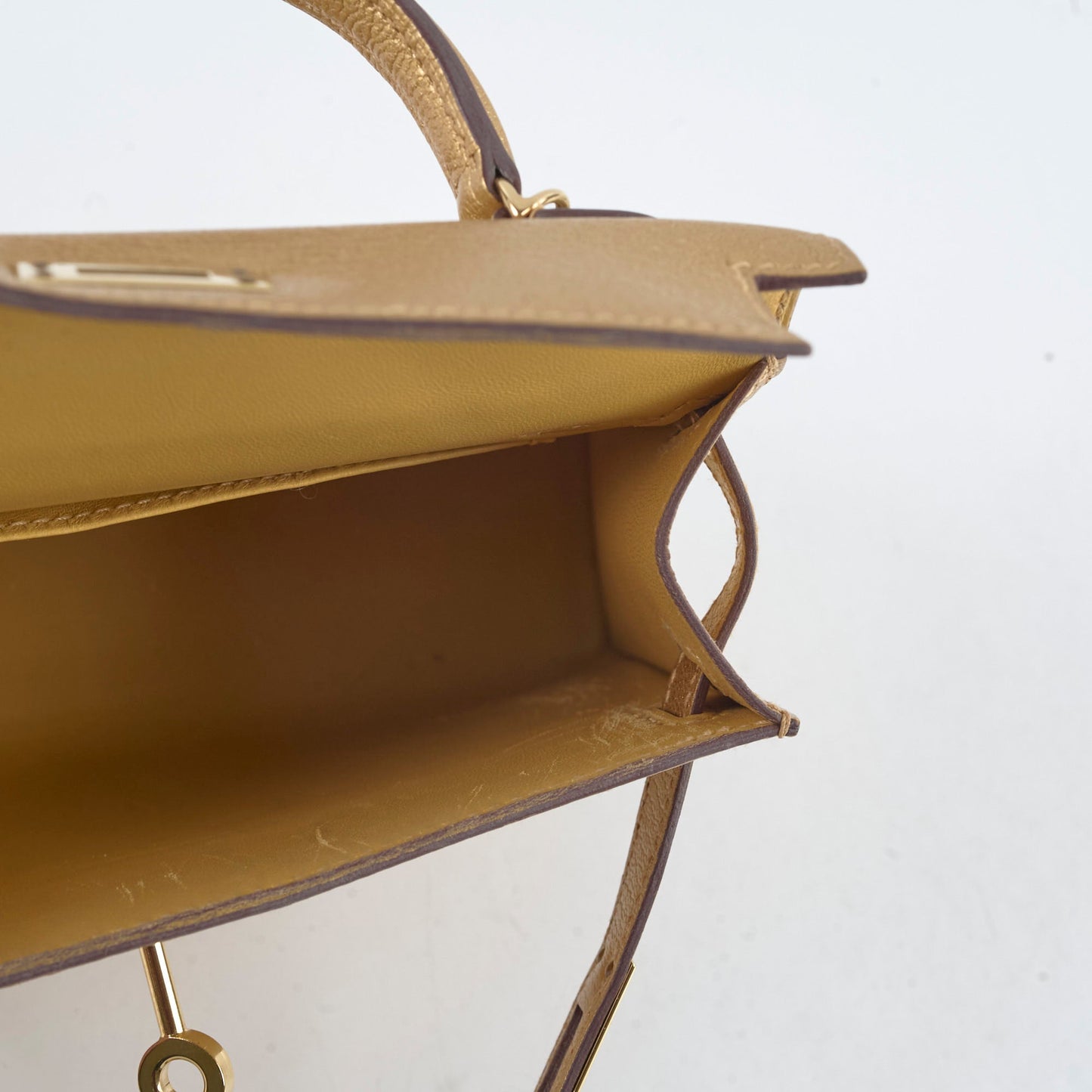 Hermes Mini Kelly Doré Chevre Chamkilight 2024