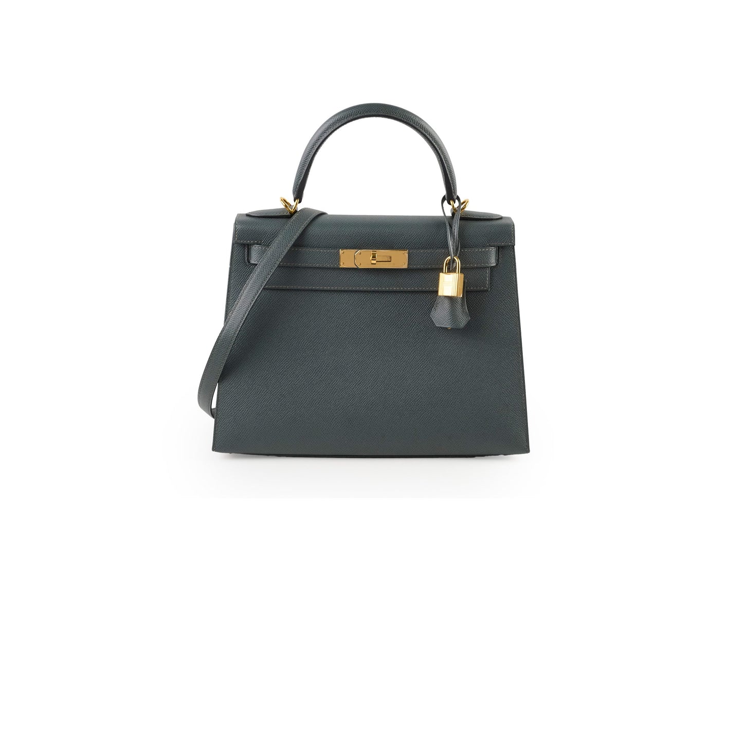 Hermes Kelly 28 Y7 Bleu Orage Epsom GHW Z Stamp