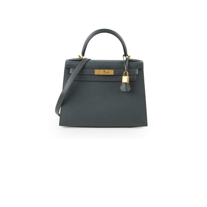 Hermes Kelly 28 Y7 Bleu Orage Epsom GHW Z Stamp