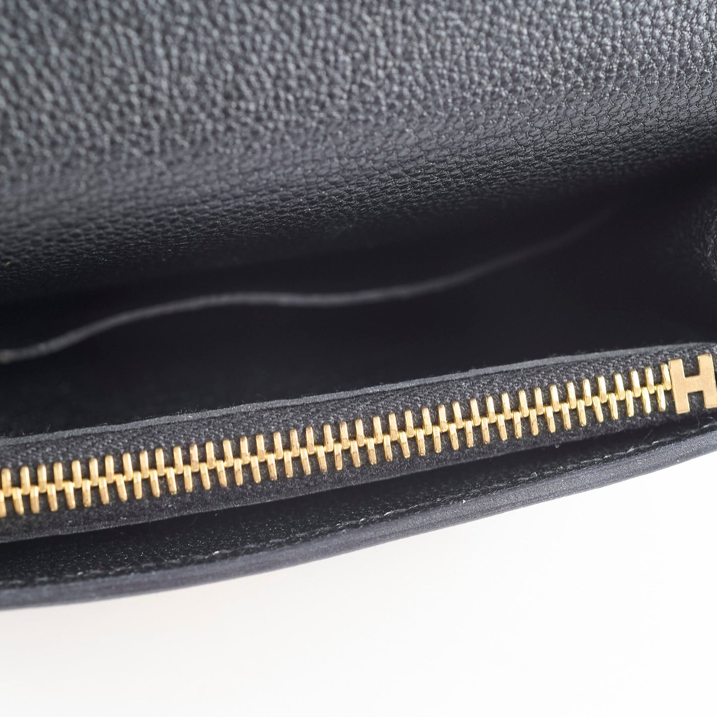 Hermes Roulis Slim Cheve Belt Bag Wallet Pouch Black