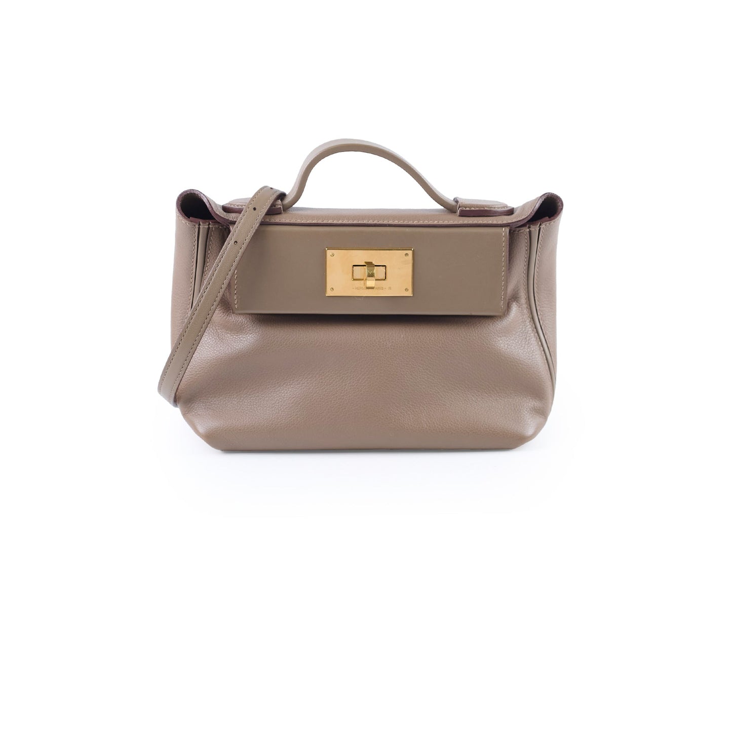 Hermes 24/24 21 Mini Etoupe GHW B Stamp