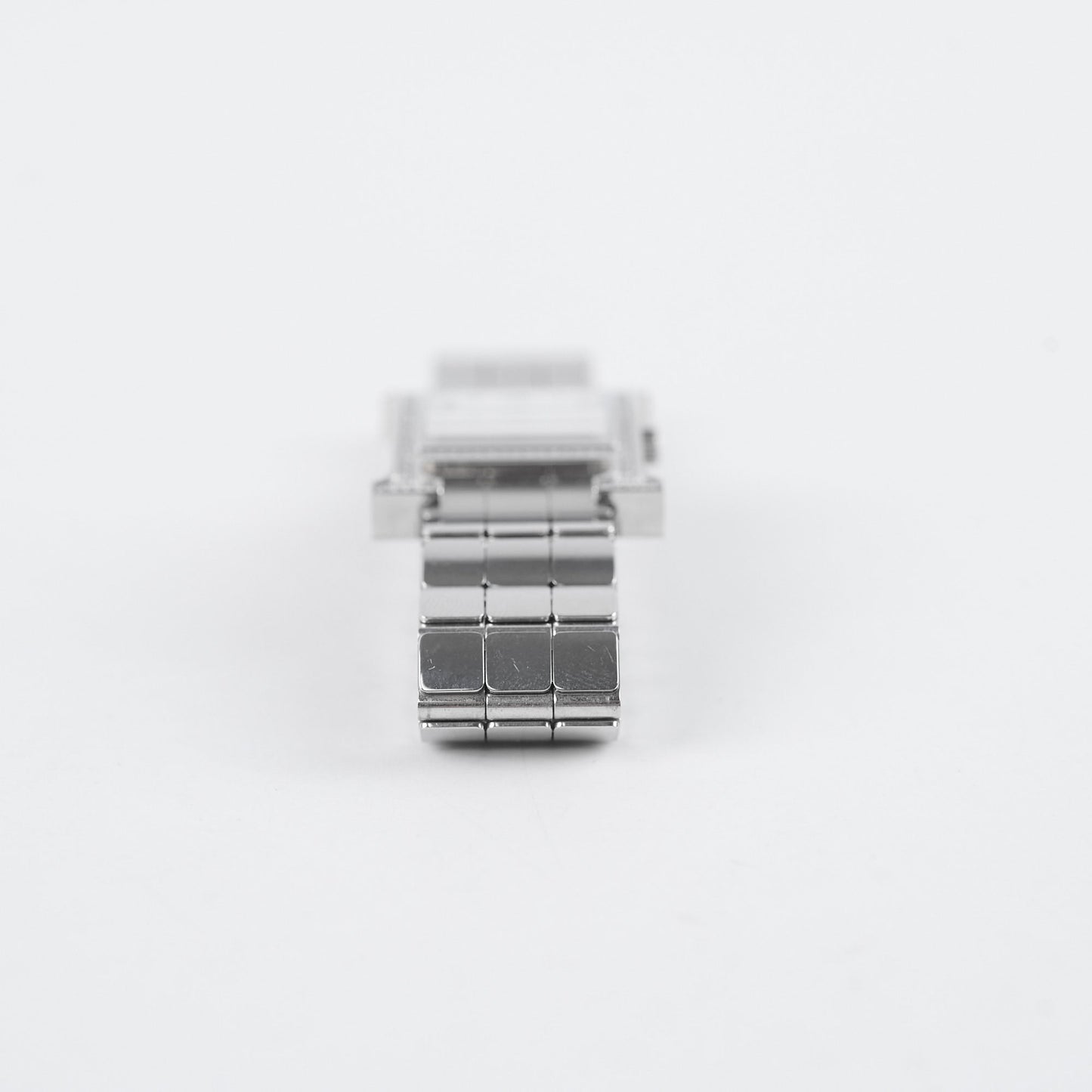 Hermes H Heure Watch Small Model MOP Dial Steel Strap