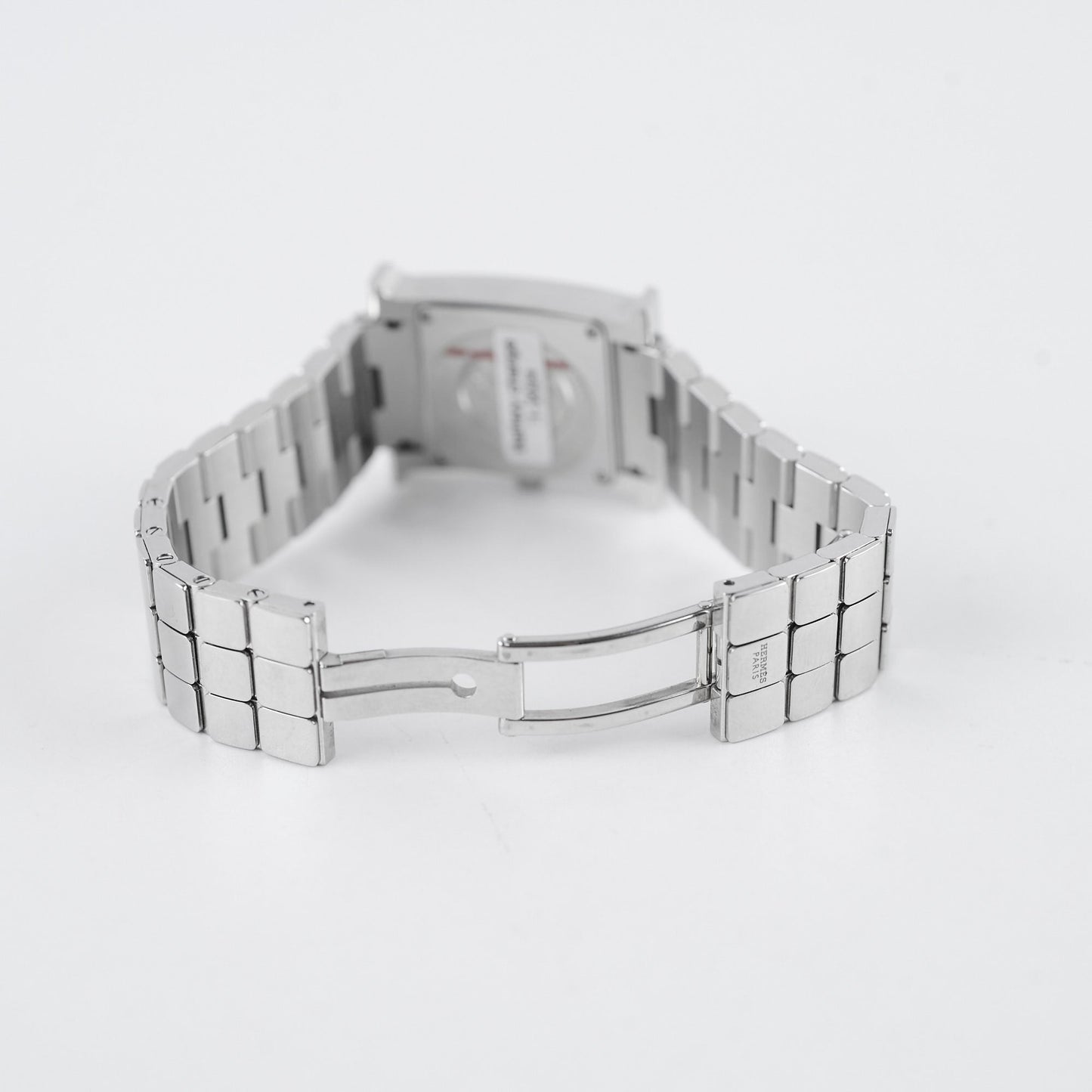 Hermes H Heure Watch Small Model MOP Dial Steel Strap