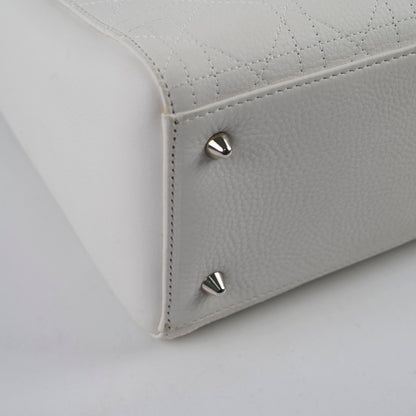 Christian Dior Medium Lady Dior White