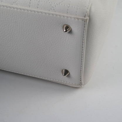 Christian Dior Medium Lady Dior White