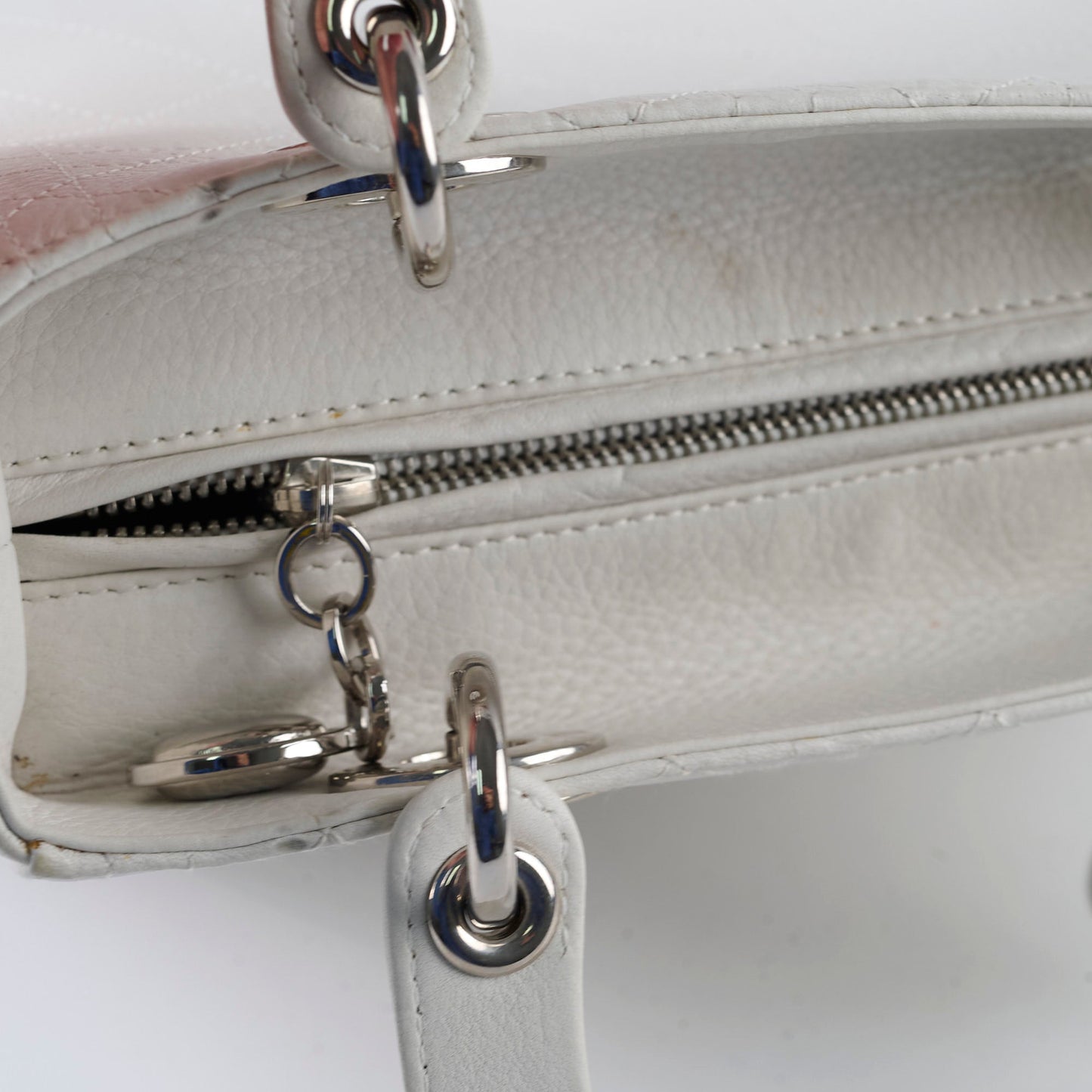 Christian Dior Medium Lady Dior White