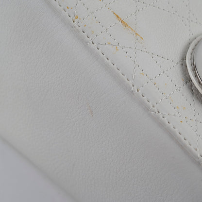 Christian Dior Medium Lady Dior White