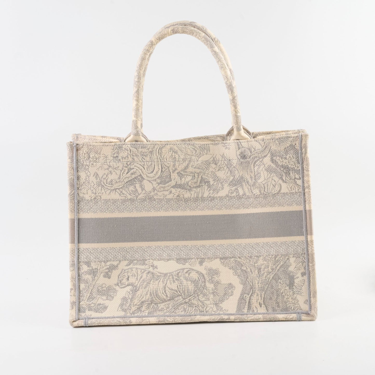 Christian Dior Medium Book Tote Grey