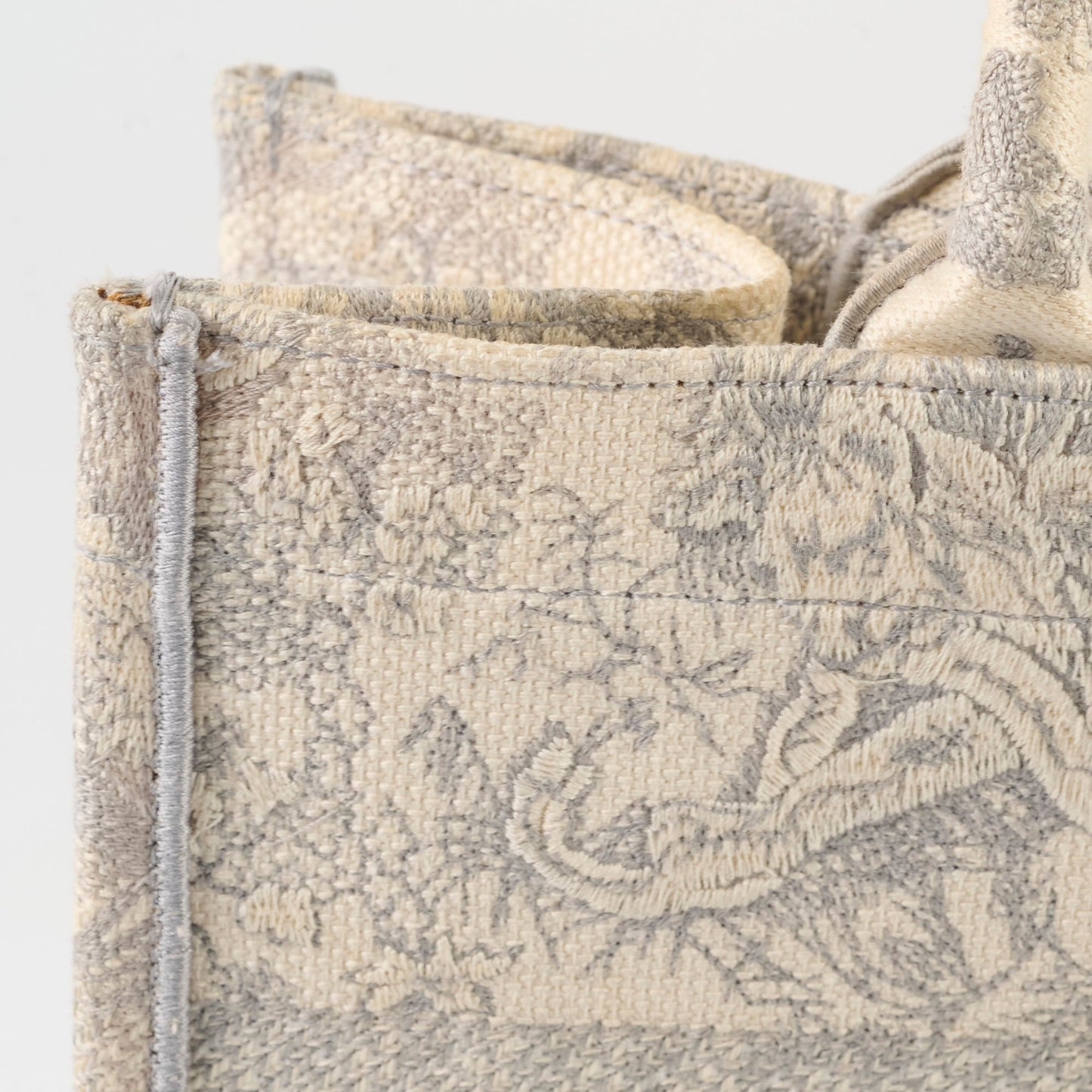 Christian Dior Medium Book Tote Grey