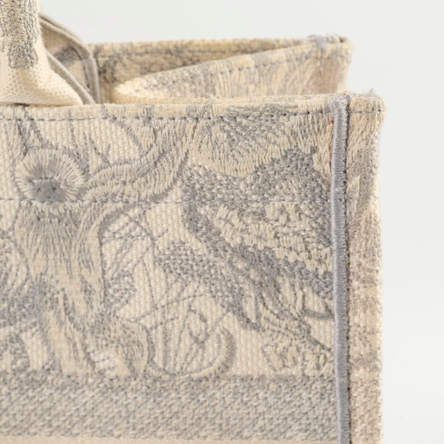 Christian Dior Medium Book Tote Grey