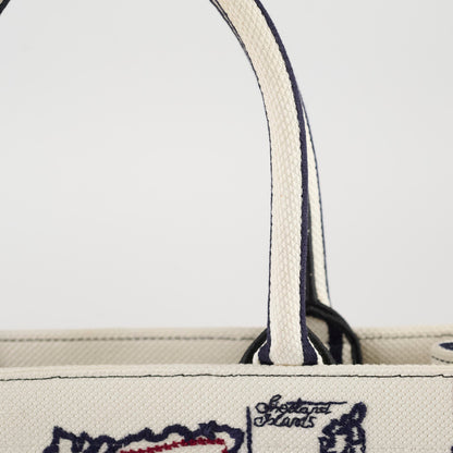Dior Large Book Tote Navy Red Cream Maps