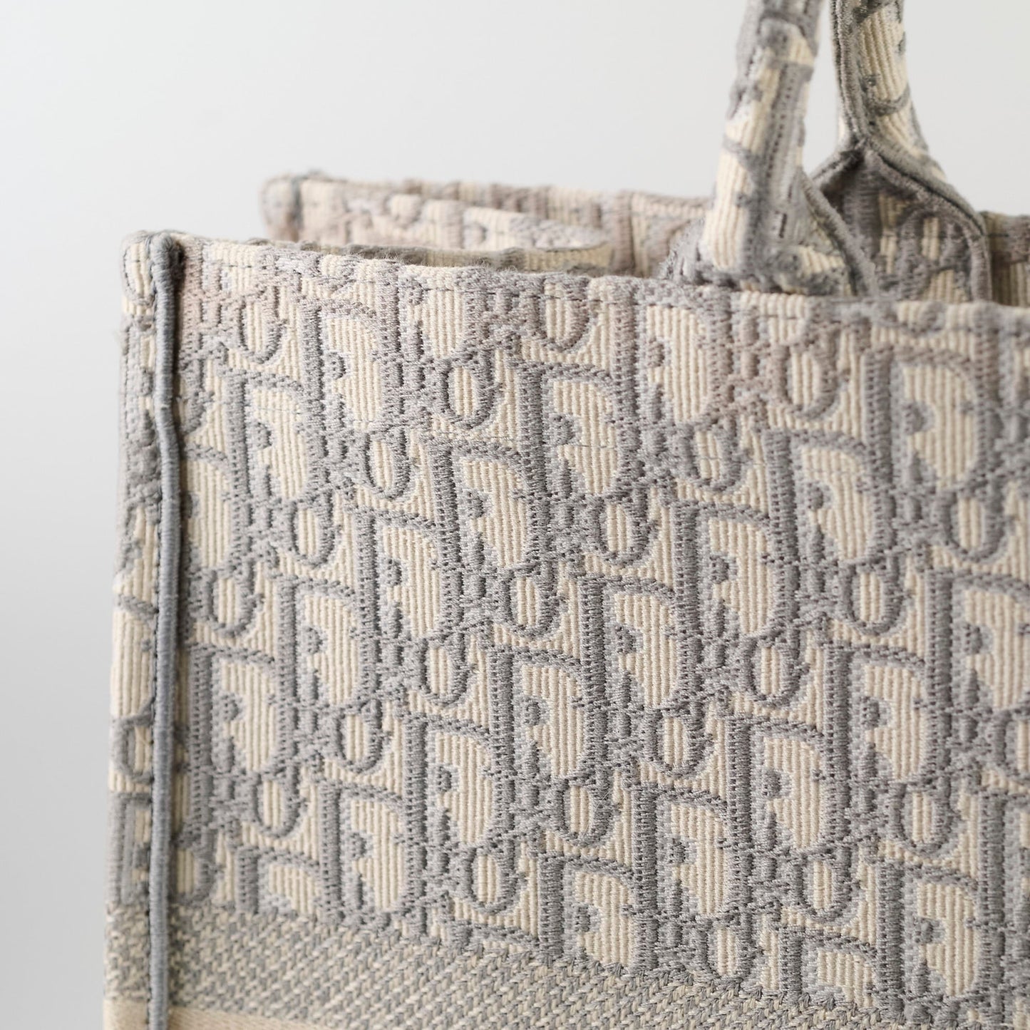 Christian Dior Large Book Tote Oblique Grey