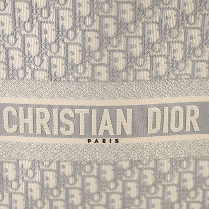 Christian Dior Large Book Tote Oblique Grey