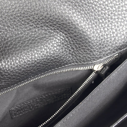 Fendi 2019 Black Calfskin Baguette Clutch