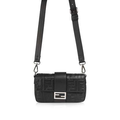 Fendi 2020 FF Zucca Logo Baguette Bag