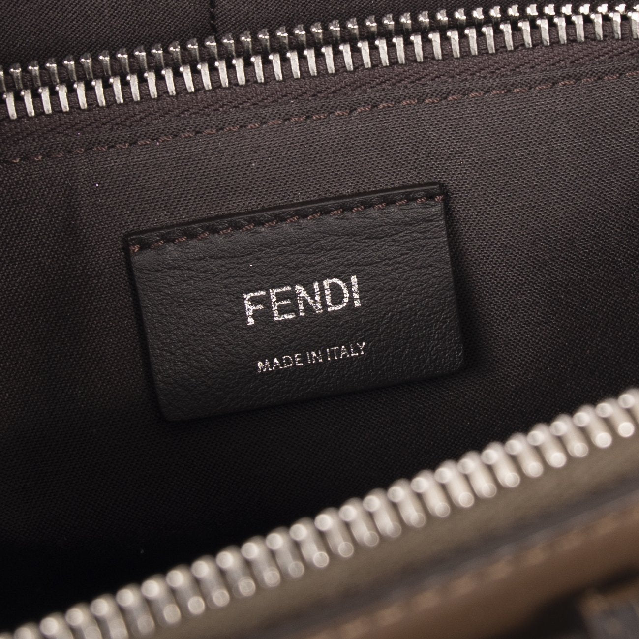 Fendi 2021 Medium By the Way Leather & Zucca Satchel
