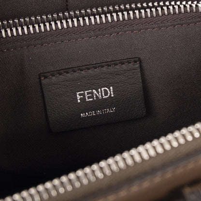 Fendi 2021 Medium By the Way Leather & Zucca Satchel