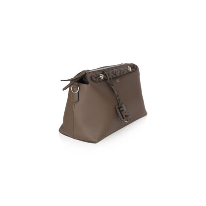 Fendi 2021 Medium By the Way Leather & Zucca Satchel