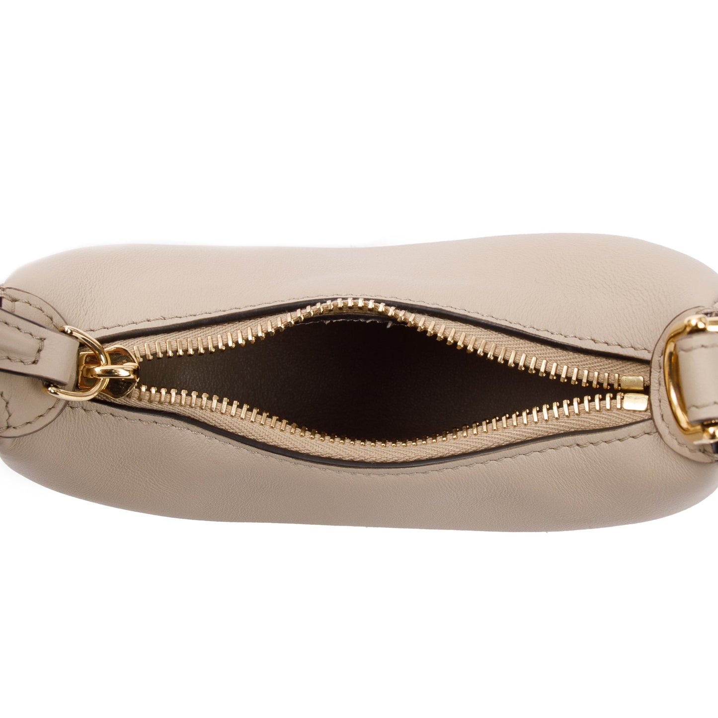 Fendi 2022 Beige Calfskin Leather Nano Fendigraphy Bag