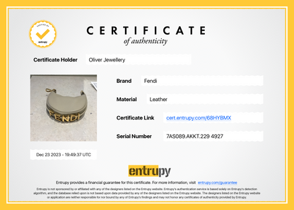 Fendi 2022 Beige Calfskin Leather Nano Fendigraphy Bag