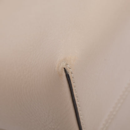 Fendi Beige Leather Python-Trimmed Medium By the Way Handle Bag with Box and Dustbag