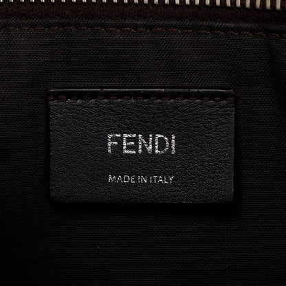 Fendi Beige Leather Python-Trimmed Medium By the Way Handle Bag with Box and Dustbag
