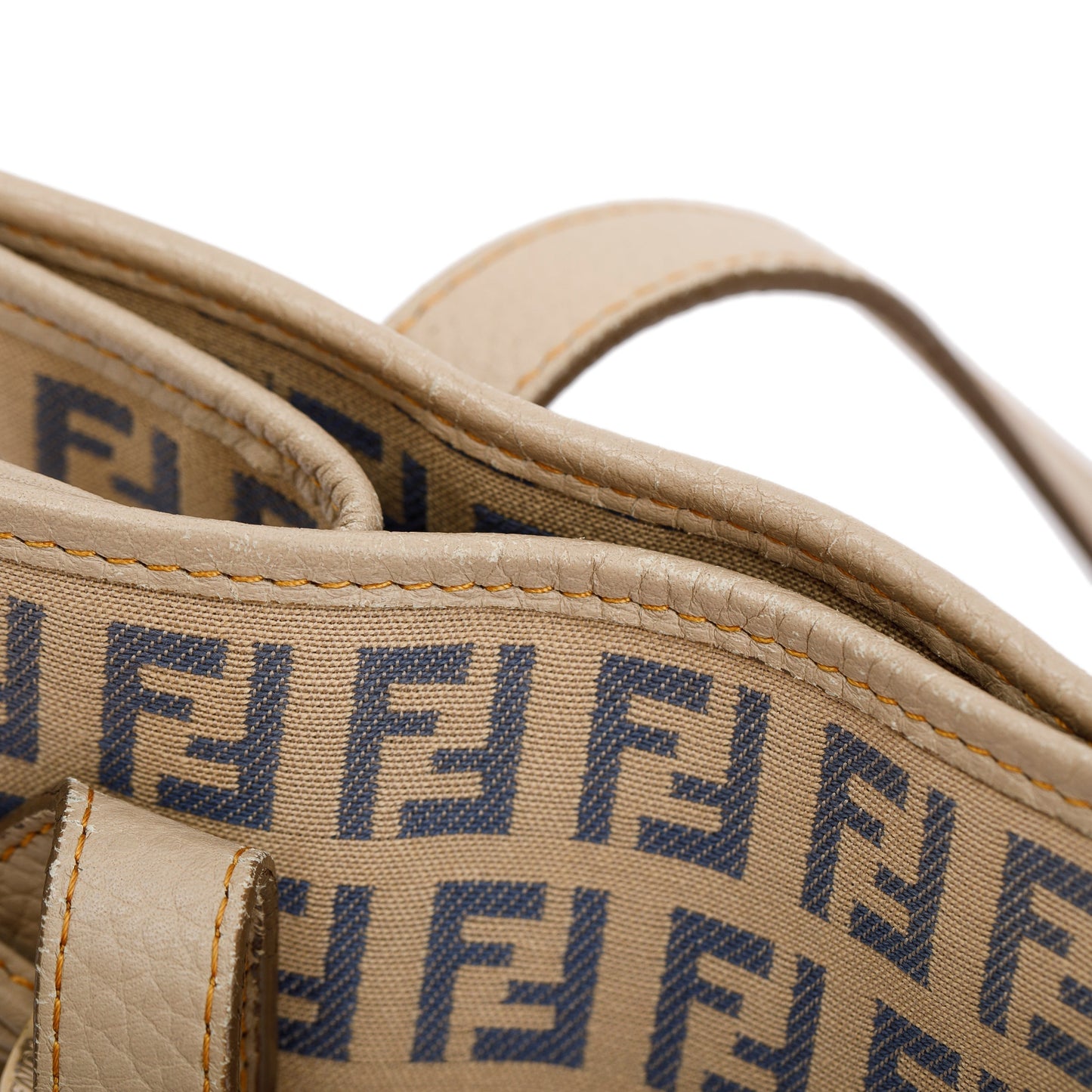 Fendi Beige Zucchino Vitello Shopping Tote