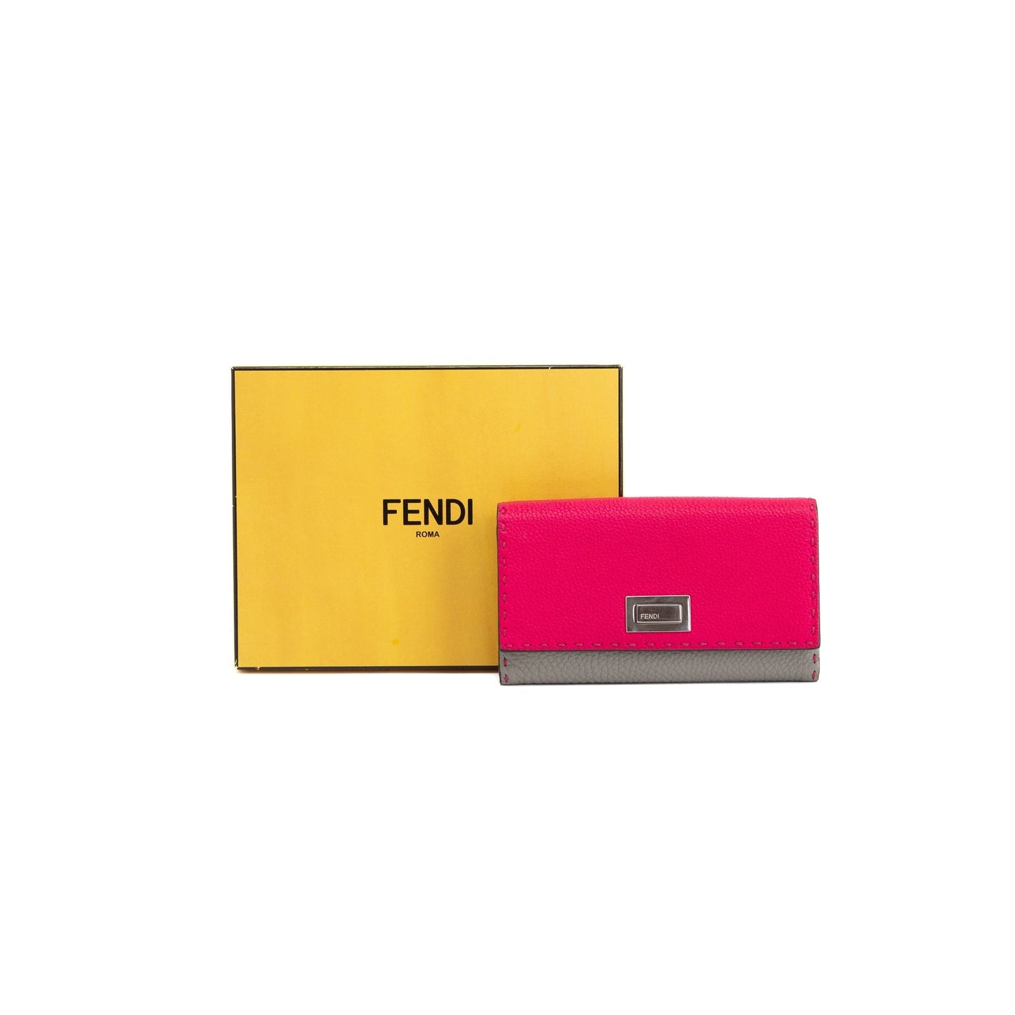 Fendi Bicolor Selleria Peekaboo Continental Wallet
