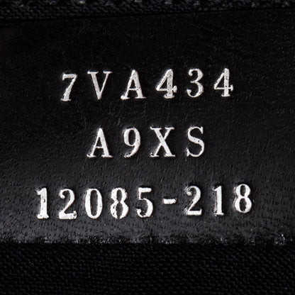 Fendi Black FF Zucca Canvas Calfskin Leather 1974 Diagonal Belt Bag