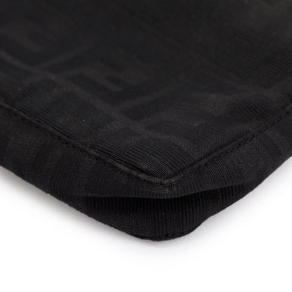 Fendi Black FF Zucca Canvas Pochette