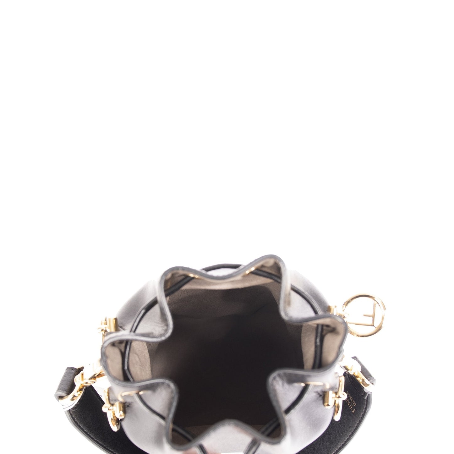 Fendi Black Mon Tresor Mini Bucket Bag