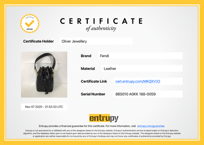 Fendi Black Mon Tresor Mini Bucket Bag
