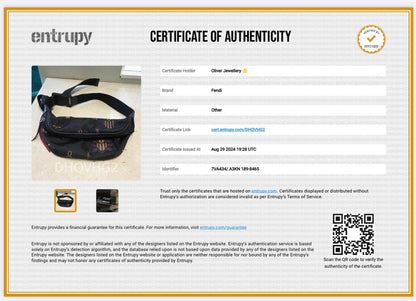 Fendi Black Nylon Bugs Motif Belt Bag